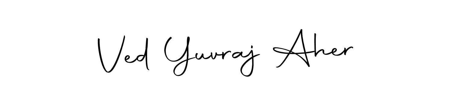 Check out images of Autograph of Ved Yuvraj Aher name. Actor Ved Yuvraj Aher Signature Style. Autography-DOLnW is a professional sign style online. Ved Yuvraj Aher signature style 10 images and pictures png