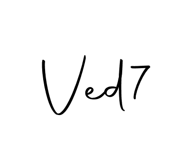 if you are searching for the best signature style for your name Ved7. so please give up your signature search. here we have designed multiple signature styles  using Autography-DOLnW. Ved7 signature style 10 images and pictures png