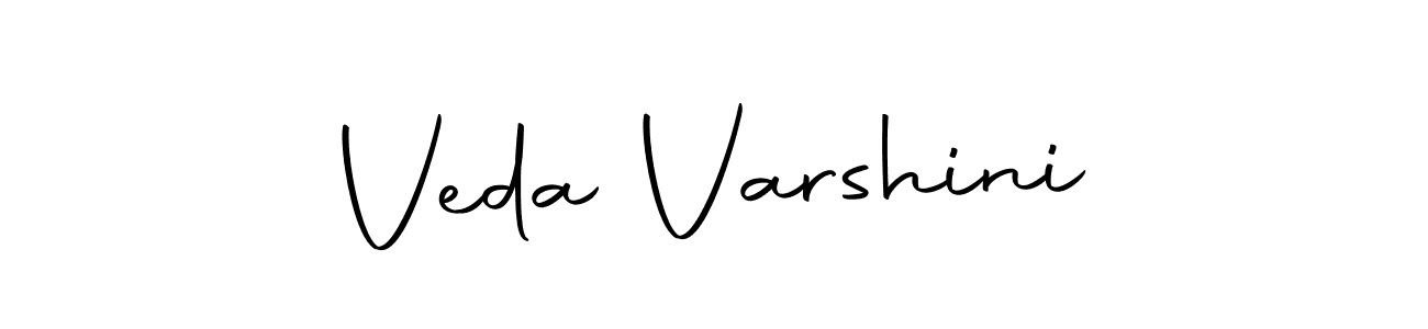 Create a beautiful signature design for name Veda Varshini. With this signature (Autography-DOLnW) fonts, you can make a handwritten signature for free. Veda Varshini signature style 10 images and pictures png