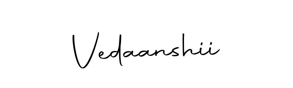 You can use this online signature creator to create a handwritten signature for the name Vedaanshii. This is the best online autograph maker. Vedaanshii signature style 10 images and pictures png