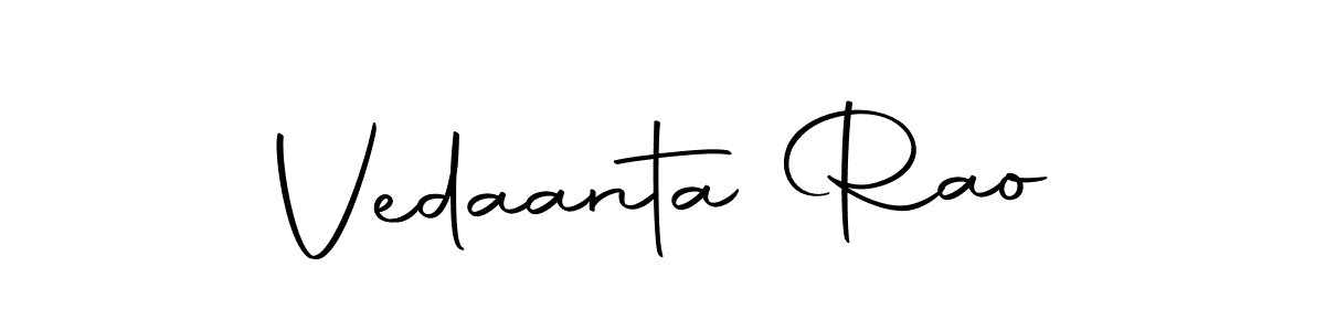 Use a signature maker to create a handwritten signature online. With this signature software, you can design (Autography-DOLnW) your own signature for name Vedaanta Rao. Vedaanta Rao signature style 10 images and pictures png