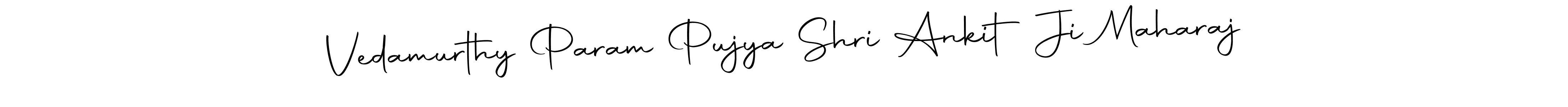 The best way (Autography-DOLnW) to make a short signature is to pick only two or three words in your name. The name Vedamurthy Param Pujya Shri Ankit Ji Maharaj include a total of six letters. For converting this name. Vedamurthy Param Pujya Shri Ankit Ji Maharaj signature style 10 images and pictures png