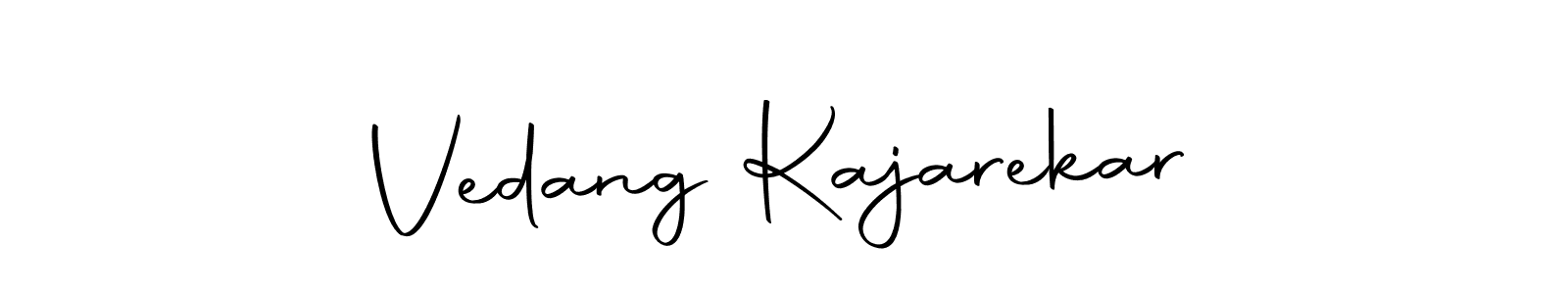 Vedang Kajarekar stylish signature style. Best Handwritten Sign (Autography-DOLnW) for my name. Handwritten Signature Collection Ideas for my name Vedang Kajarekar. Vedang Kajarekar signature style 10 images and pictures png