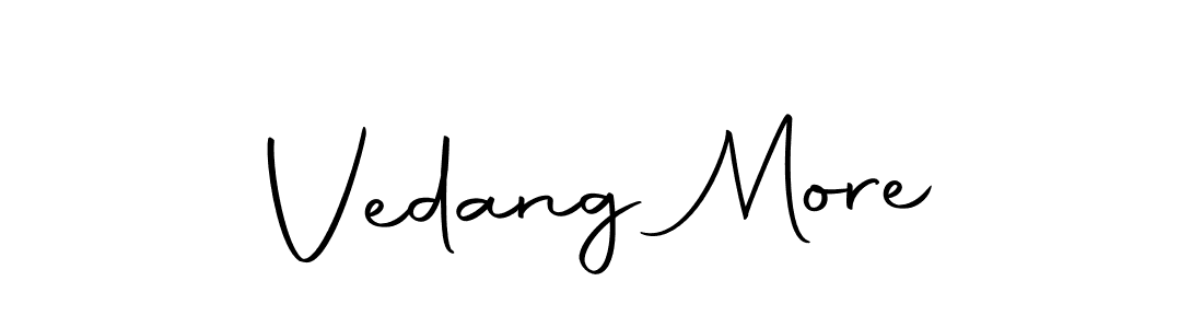 Here are the top 10 professional signature styles for the name Vedang More. These are the best autograph styles you can use for your name. Vedang More signature style 10 images and pictures png