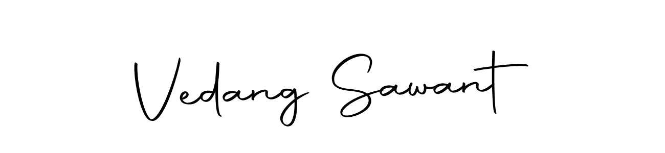 This is the best signature style for the Vedang Sawant name. Also you like these signature font (Autography-DOLnW). Mix name signature. Vedang Sawant signature style 10 images and pictures png