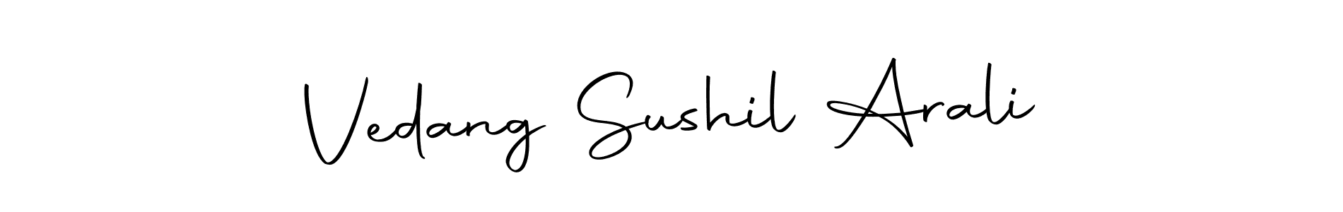 Use a signature maker to create a handwritten signature online. With this signature software, you can design (Autography-DOLnW) your own signature for name Vedang Sushil Arali. Vedang Sushil Arali signature style 10 images and pictures png