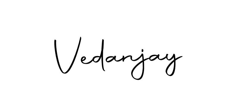 Design your own signature with our free online signature maker. With this signature software, you can create a handwritten (Autography-DOLnW) signature for name Vedanjay. Vedanjay signature style 10 images and pictures png