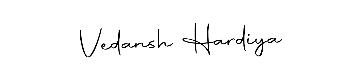 Make a short Vedansh Hardiya signature style. Manage your documents anywhere anytime using Autography-DOLnW. Create and add eSignatures, submit forms, share and send files easily. Vedansh Hardiya signature style 10 images and pictures png