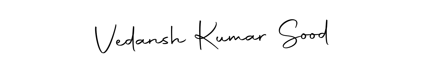 The best way (Autography-DOLnW) to make a short signature is to pick only two or three words in your name. The name Vedansh Kumar Sood include a total of six letters. For converting this name. Vedansh Kumar Sood signature style 10 images and pictures png