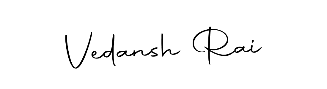 Also we have Vedansh Rai name is the best signature style. Create professional handwritten signature collection using Autography-DOLnW autograph style. Vedansh Rai signature style 10 images and pictures png