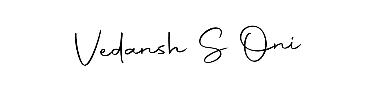 It looks lik you need a new signature style for name Vedansh S Oni. Design unique handwritten (Autography-DOLnW) signature with our free signature maker in just a few clicks. Vedansh S Oni signature style 10 images and pictures png