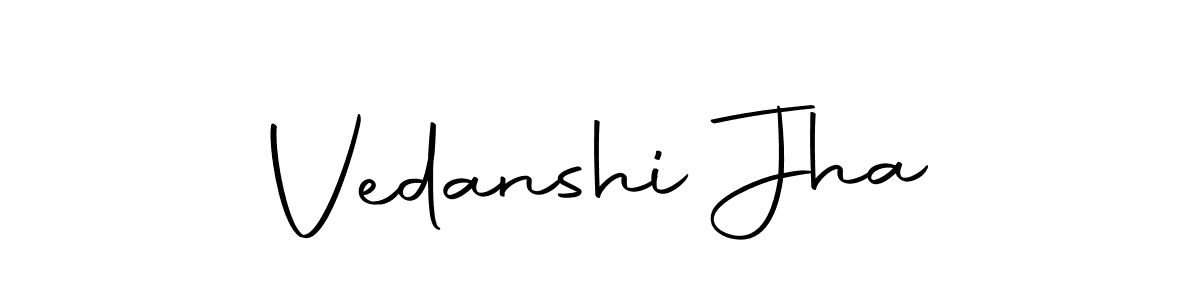 Design your own signature with our free online signature maker. With this signature software, you can create a handwritten (Autography-DOLnW) signature for name Vedanshi Jha. Vedanshi Jha signature style 10 images and pictures png