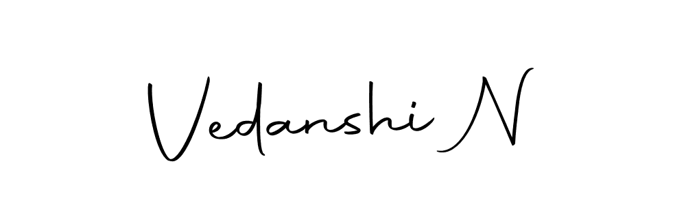 Make a short Vedanshi N signature style. Manage your documents anywhere anytime using Autography-DOLnW. Create and add eSignatures, submit forms, share and send files easily. Vedanshi N signature style 10 images and pictures png