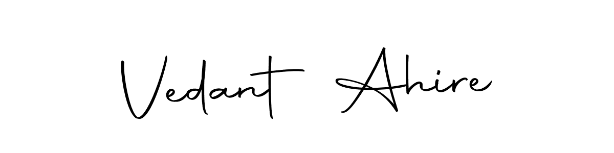 How to make Vedant Ahire signature? Autography-DOLnW is a professional autograph style. Create handwritten signature for Vedant Ahire name. Vedant Ahire signature style 10 images and pictures png