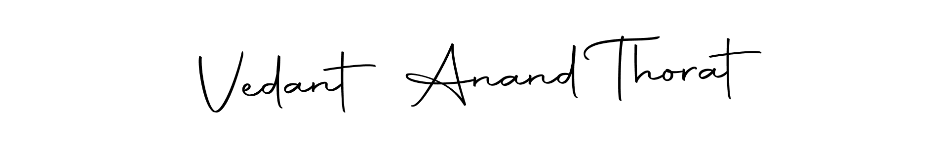 The best way (Autography-DOLnW) to make a short signature is to pick only two or three words in your name. The name Vedant Anand Thorat include a total of six letters. For converting this name. Vedant Anand Thorat signature style 10 images and pictures png