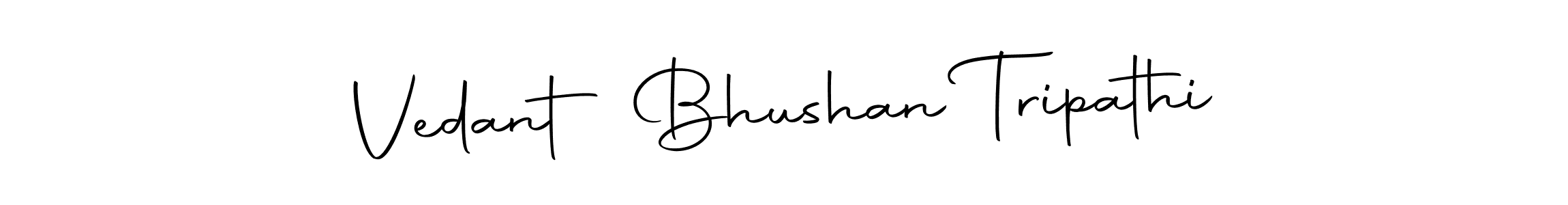 Create a beautiful signature design for name Vedant Bhushan Tripathi. With this signature (Autography-DOLnW) fonts, you can make a handwritten signature for free. Vedant Bhushan Tripathi signature style 10 images and pictures png