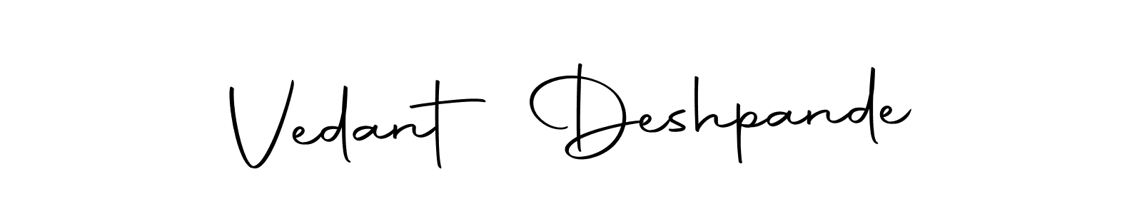 It looks lik you need a new signature style for name Vedant Deshpande. Design unique handwritten (Autography-DOLnW) signature with our free signature maker in just a few clicks. Vedant Deshpande signature style 10 images and pictures png