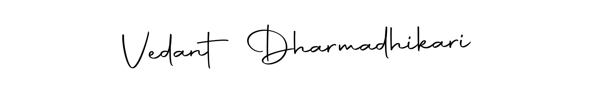 How to make Vedant Dharmadhikari signature? Autography-DOLnW is a professional autograph style. Create handwritten signature for Vedant Dharmadhikari name. Vedant Dharmadhikari signature style 10 images and pictures png