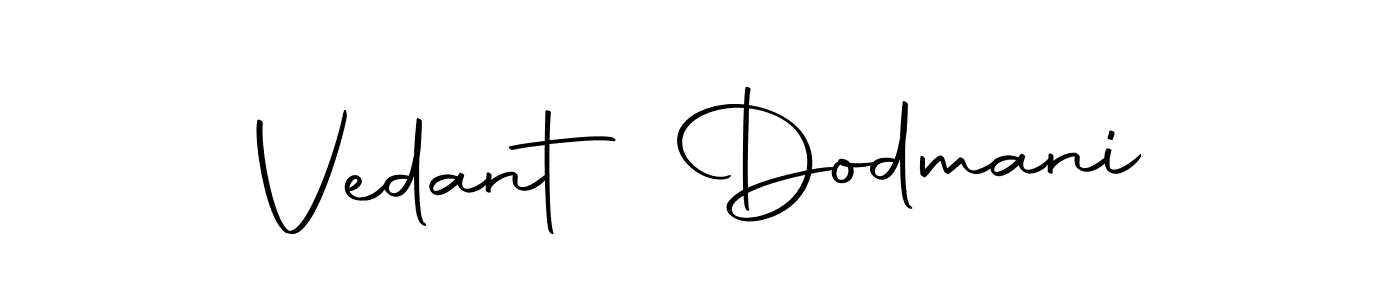 Use a signature maker to create a handwritten signature online. With this signature software, you can design (Autography-DOLnW) your own signature for name Vedant Dodmani. Vedant Dodmani signature style 10 images and pictures png
