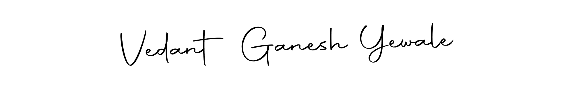 Make a beautiful signature design for name Vedant Ganesh Yewale. With this signature (Autography-DOLnW) style, you can create a handwritten signature for free. Vedant Ganesh Yewale signature style 10 images and pictures png