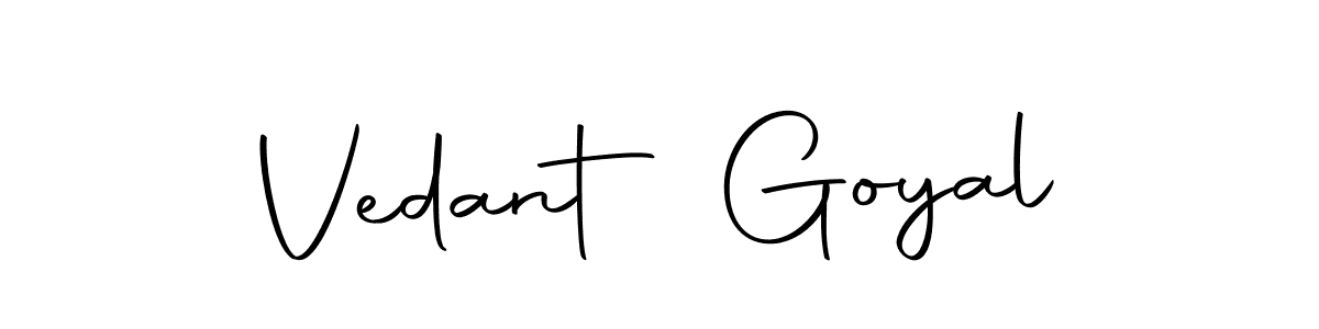 Use a signature maker to create a handwritten signature online. With this signature software, you can design (Autography-DOLnW) your own signature for name Vedant Goyal. Vedant Goyal signature style 10 images and pictures png