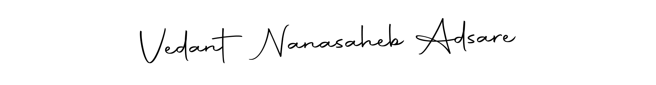 Design your own signature with our free online signature maker. With this signature software, you can create a handwritten (Autography-DOLnW) signature for name Vedant Nanasaheb Adsare. Vedant Nanasaheb Adsare signature style 10 images and pictures png