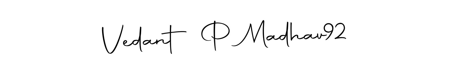 Make a beautiful signature design for name Vedant P Madhav  92. With this signature (Autography-DOLnW) style, you can create a handwritten signature for free. Vedant P Madhav  92 signature style 10 images and pictures png