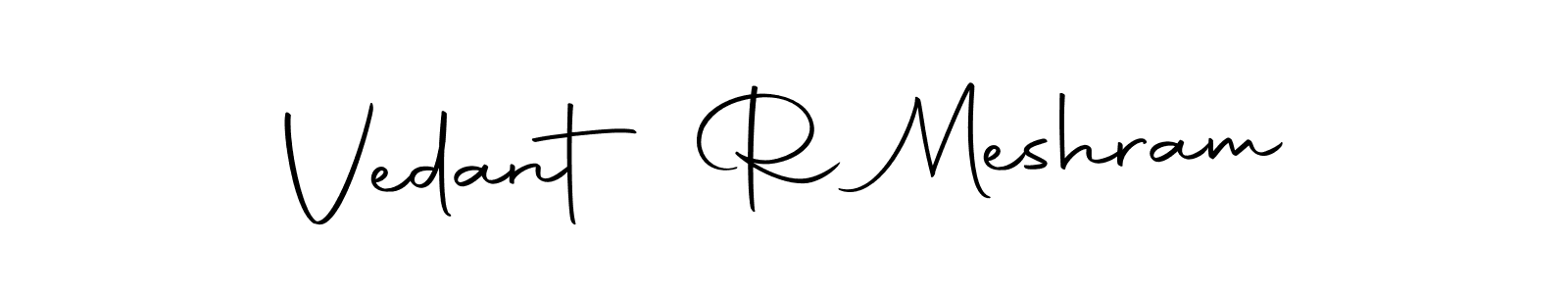 It looks lik you need a new signature style for name Vedant R Meshram. Design unique handwritten (Autography-DOLnW) signature with our free signature maker in just a few clicks. Vedant R Meshram signature style 10 images and pictures png