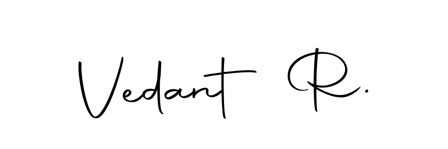 Make a beautiful signature design for name Vedant R.. Use this online signature maker to create a handwritten signature for free. Vedant R. signature style 10 images and pictures png