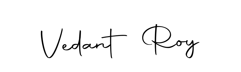 Use a signature maker to create a handwritten signature online. With this signature software, you can design (Autography-DOLnW) your own signature for name Vedant Roy. Vedant Roy signature style 10 images and pictures png