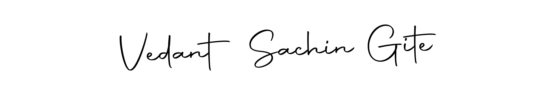 Use a signature maker to create a handwritten signature online. With this signature software, you can design (Autography-DOLnW) your own signature for name Vedant Sachin Gite. Vedant Sachin Gite signature style 10 images and pictures png