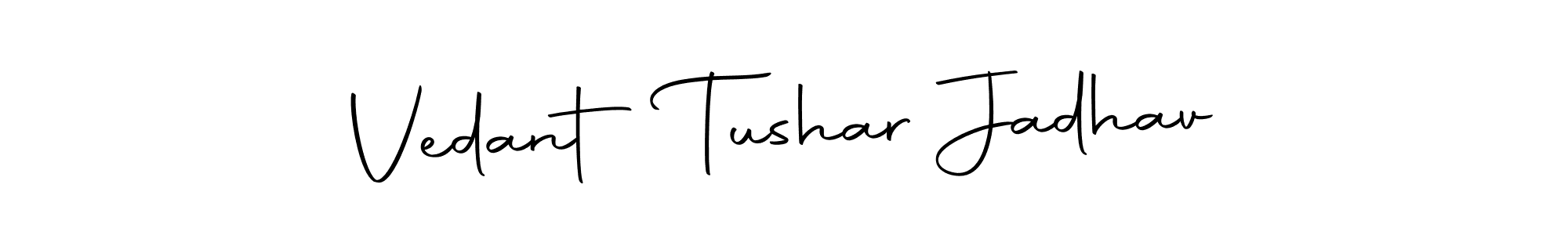 Make a beautiful signature design for name Vedant Tushar Jadhav. With this signature (Autography-DOLnW) style, you can create a handwritten signature for free. Vedant Tushar Jadhav signature style 10 images and pictures png