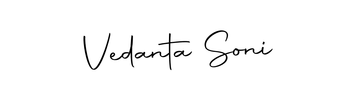 Vedanta Soni stylish signature style. Best Handwritten Sign (Autography-DOLnW) for my name. Handwritten Signature Collection Ideas for my name Vedanta Soni. Vedanta Soni signature style 10 images and pictures png