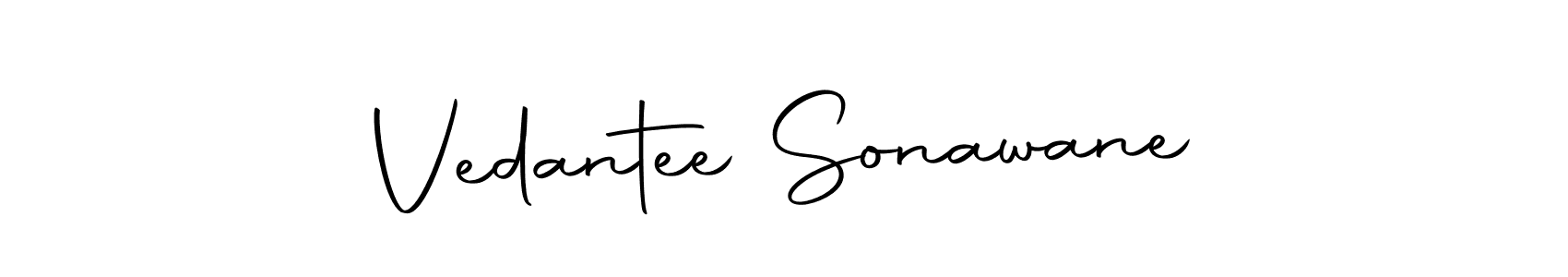 How to make Vedantee Sonawane signature? Autography-DOLnW is a professional autograph style. Create handwritten signature for Vedantee Sonawane name. Vedantee Sonawane signature style 10 images and pictures png