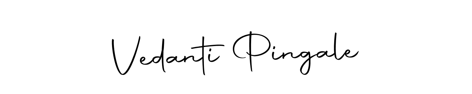 Make a beautiful signature design for name Vedanti Pingale. Use this online signature maker to create a handwritten signature for free. Vedanti Pingale signature style 10 images and pictures png