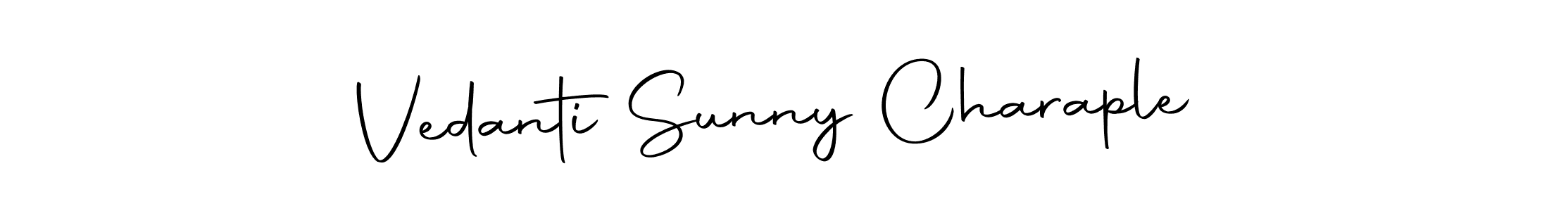 Make a beautiful signature design for name Vedanti Sunny Charaple. With this signature (Autography-DOLnW) style, you can create a handwritten signature for free. Vedanti Sunny Charaple signature style 10 images and pictures png