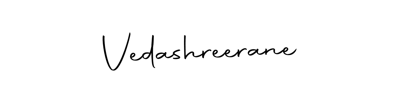 Make a beautiful signature design for name Vedashreerane. With this signature (Autography-DOLnW) style, you can create a handwritten signature for free. Vedashreerane signature style 10 images and pictures png