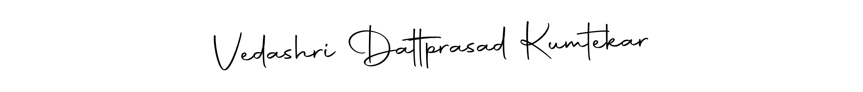 You can use this online signature creator to create a handwritten signature for the name Vedashri Dattprasad Kumtekar. This is the best online autograph maker. Vedashri Dattprasad Kumtekar signature style 10 images and pictures png