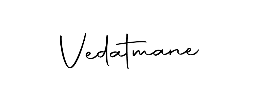 Use a signature maker to create a handwritten signature online. With this signature software, you can design (Autography-DOLnW) your own signature for name Vedatmane. Vedatmane signature style 10 images and pictures png