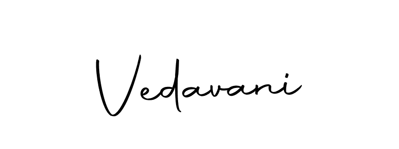 Create a beautiful signature design for name Vedavani. With this signature (Autography-DOLnW) fonts, you can make a handwritten signature for free. Vedavani signature style 10 images and pictures png