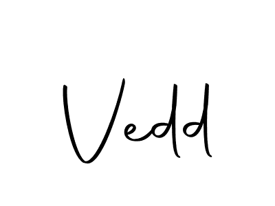 Create a beautiful signature design for name Vedd. With this signature (Autography-DOLnW) fonts, you can make a handwritten signature for free. Vedd signature style 10 images and pictures png