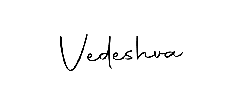 Design your own signature with our free online signature maker. With this signature software, you can create a handwritten (Autography-DOLnW) signature for name Vedeshva. Vedeshva signature style 10 images and pictures png