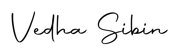 The Autography-DOLnW typeface gives name Vedha Sibin a refined look. Suitable for certificates, diplomas, and official verification. Vedha Sibin signature style 10 images and pictures png