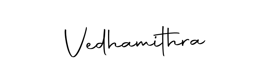 Use a signature maker to create a handwritten signature online. With this signature software, you can design (Autography-DOLnW) your own signature for name Vedhamithra. Vedhamithra signature style 10 images and pictures png