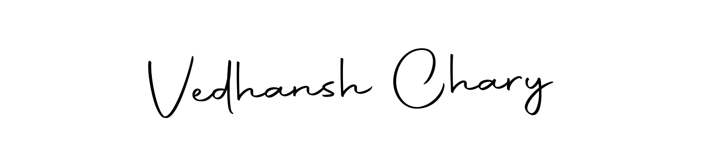Autography-DOLnW is a professional signature style that is perfect for those who want to add a touch of class to their signature. It is also a great choice for those who want to make their signature more unique. Get Vedhansh Chary name to fancy signature for free. Vedhansh Chary signature style 10 images and pictures png