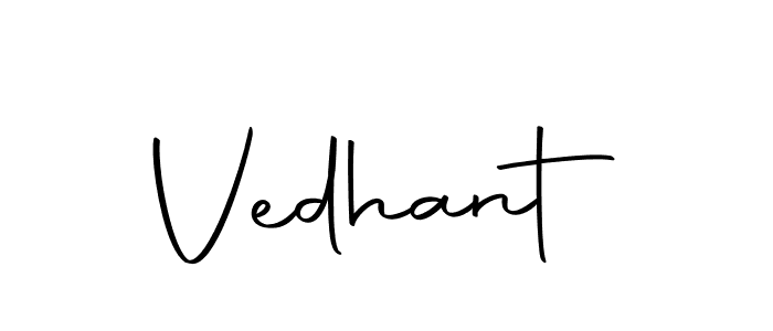 Vedhant stylish signature style. Best Handwritten Sign (Autography-DOLnW) for my name. Handwritten Signature Collection Ideas for my name Vedhant. Vedhant signature style 10 images and pictures png