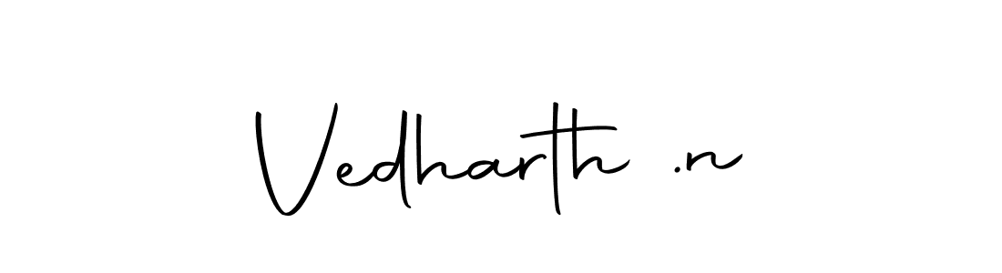 You should practise on your own different ways (Autography-DOLnW) to write your name (Vedharth .n) in signature. don't let someone else do it for you. Vedharth .n signature style 10 images and pictures png