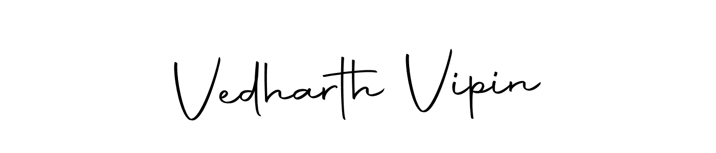 How to make Vedharth Vipin signature? Autography-DOLnW is a professional autograph style. Create handwritten signature for Vedharth Vipin name. Vedharth Vipin signature style 10 images and pictures png