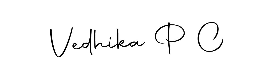 Similarly Autography-DOLnW is the best handwritten signature design. Signature creator online .You can use it as an online autograph creator for name Vedhika P C. Vedhika P C signature style 10 images and pictures png