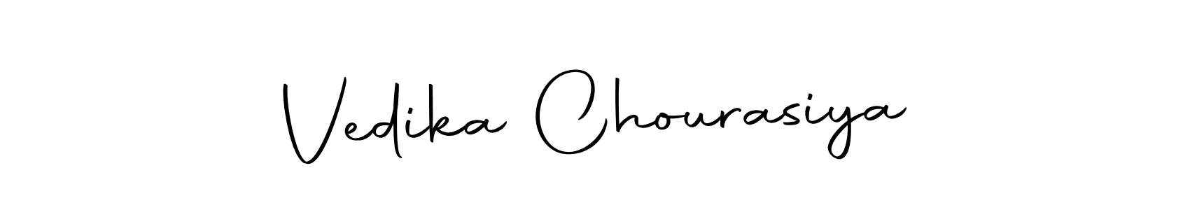 Make a short Vedika Chourasiya signature style. Manage your documents anywhere anytime using Autography-DOLnW. Create and add eSignatures, submit forms, share and send files easily. Vedika Chourasiya signature style 10 images and pictures png